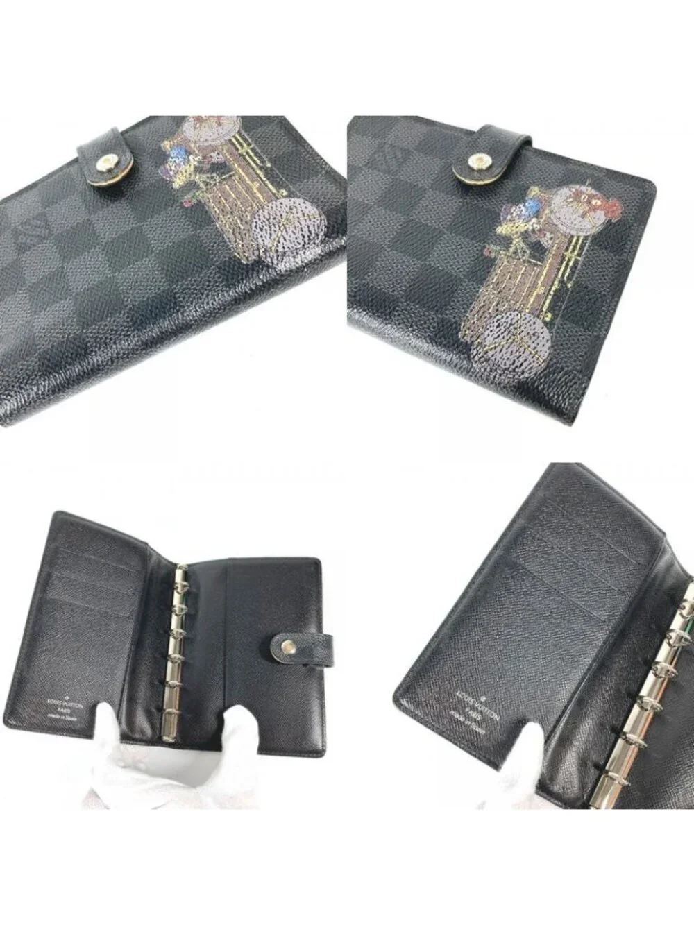 Louis Vuitton Notebook Cover Illustre Agenda PM Damier Graphite Canvas